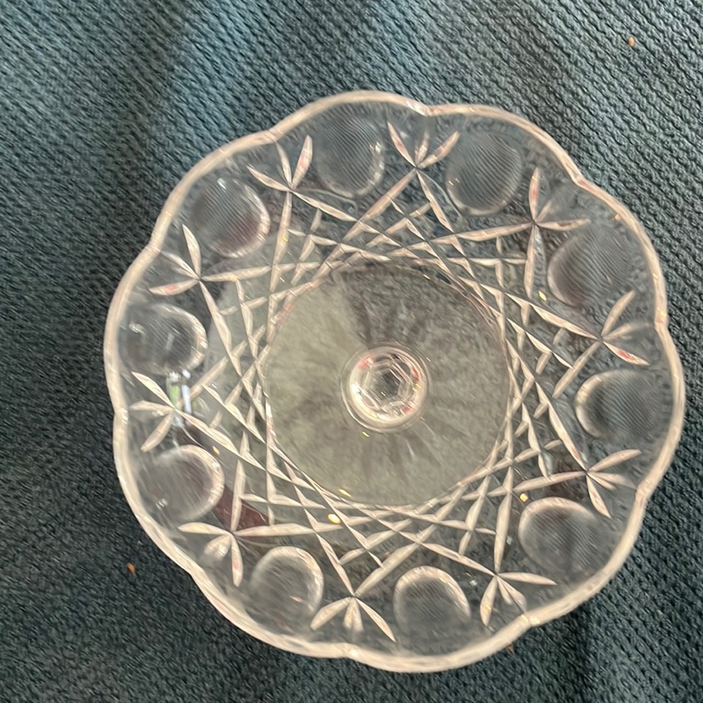 Crystal Footed Candy Dish